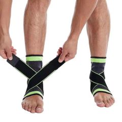 Sports compression strap ankle protection outdoor cycling basketball badminton soft elastic compression fixed ankle protection,Blue Arc Sports
