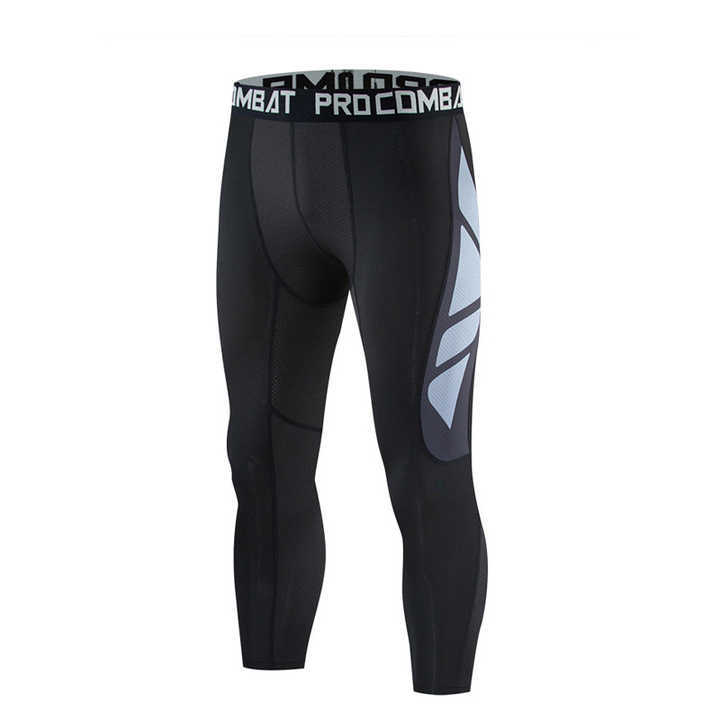 2024 Men's Jogger Yoga Running Training Printed Tight Compression Workout Racer Cropped Pants XL Gym Fitness Autumn Tracksuit,Спортивные мероприятия Blue Arc