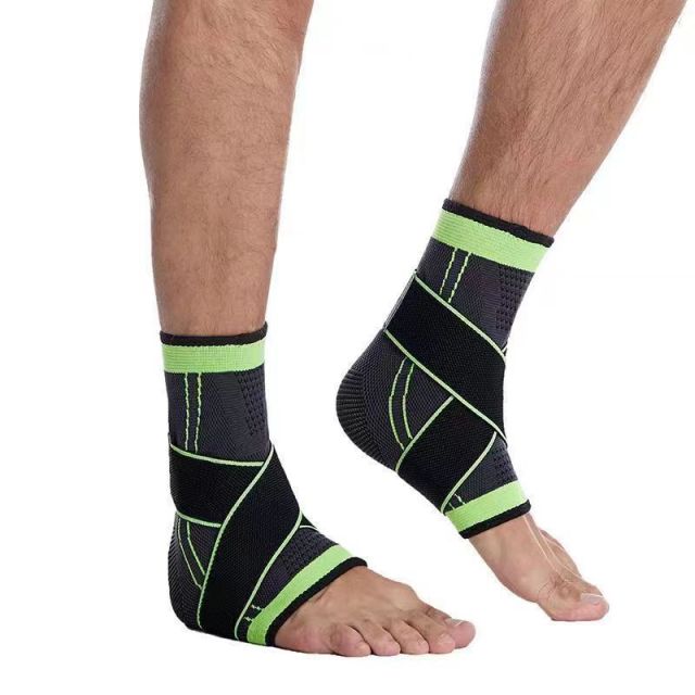 Sports compression strap ankle protection outdoor cycling basketball badminton soft elastic compression fixed ankle protection,Blue Arc Sports