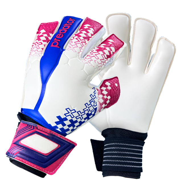 Best-Goalkeeper Professional Latex Football Gloves Breathable Nylon Buckle Anti-Slip Anti-Fall Negative Cut for Outdoor Training,Спортивные мероприятия Blue Arc