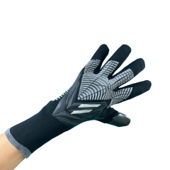 Best-Goalkeeper Professional Latex Football Gloves Breathable Nylon Buckle Anti-Slip Anti-Fall Negative Cut Sports Protection,Blue Arc Sport