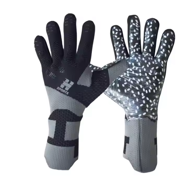 Best-Goalkeeper Professional Latex Sports Football Gloves Breathable with Buckle Anti-Slip and Anti-Fall,Blue Arc Sport