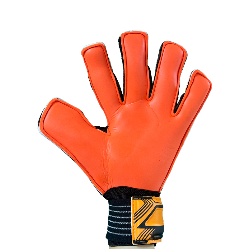 Best-Goalkeeper Professional Latex Football Gloves Breathable Nylon Buckle Anti-Slip Anti-Fall Negative Cut Sports Protection,Blue Arc Sport