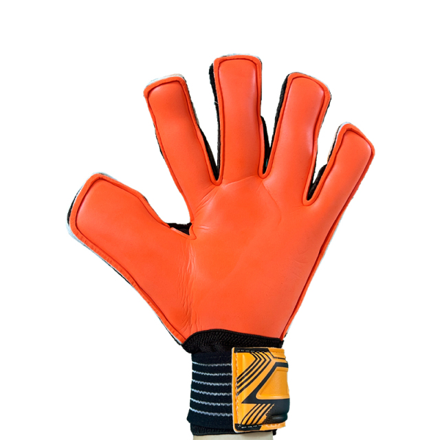 Best-Goalkeeper Professional Latex Football Gloves Breathable Nylon Buckle Anti-Slip Anti-Fall Negative Cut Sports Protection,Blue Arc Sport