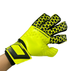Best-Goalkeeper Professional Latex Football Gloves Breathable Nylon Buckle Anti-Slip Anti-Fall Negative Cut Sports Protection,Blue Arc Sport