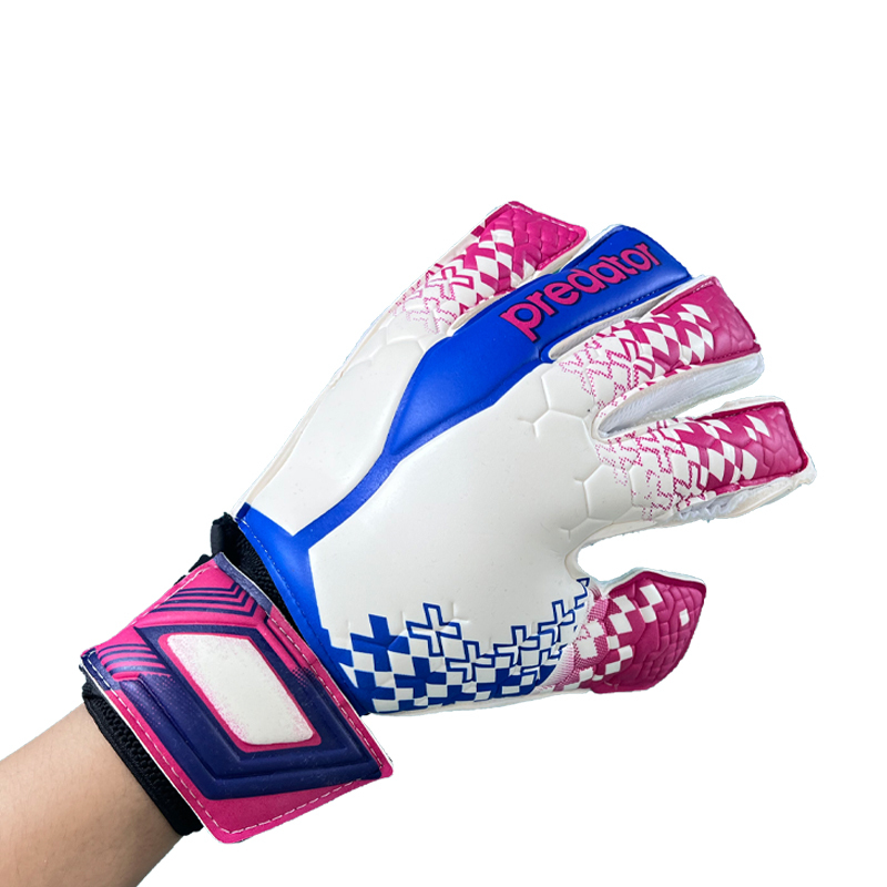 Best-Goalkeeper Professional Latex Football Gloves Breathable Nylon Buckle Anti-Slip Anti-Fall Negative Cut for Outdoor Training,Спортивные мероприятия Blue Arc