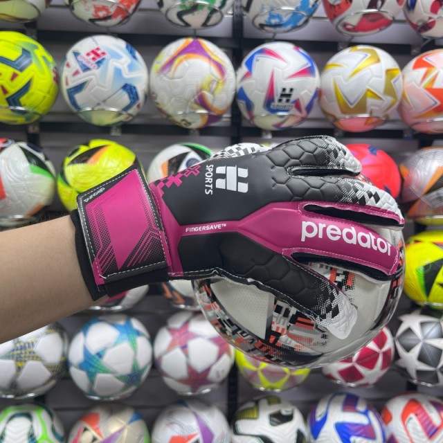 Best Quality Customizable Gaelic Football Gloves New PU Leather Latex Goalkeeper Protection Outdoor Sports Training Guanti,Blue Arc Sports