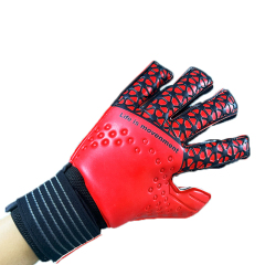 Best-Goalkeeper Professional Latex Football Gloves Breathable Nylon Buckle Anti-Slip Anti-Fall Negative Cut Sports Protection,Blue Arc Sport