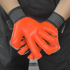 Best-Goalkeeper Professional Latex Football Gloves Breathable Nylon Buckle Anti-Slip Anti-Fall Negative Cut Sports Protection,Blue Arc Sport