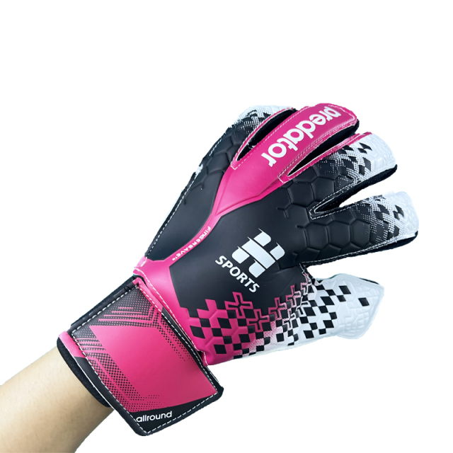 Best Quality Customizable Gaelic Football Gloves New PU Leather Latex Goalkeeper Protection Outdoor Sports Training Guanti,Blue Arc Sports