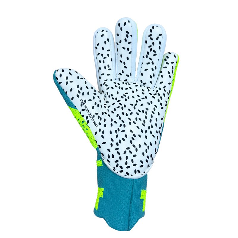 Best-Goalkeeper Professional Latex Football Gloves Breathable Nylon Buckle Anti-Slip Anti-Fall Negative Cut Training Protection,Blue Arc Sport