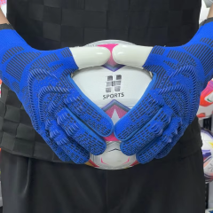 Best-Goalkeeper Professional Latex Football Gloves Breathable Nylon Buckle Anti-Slip Anti-Fall Negative Cut Training Outdoor,Спортивные мероприятия Blue Arc