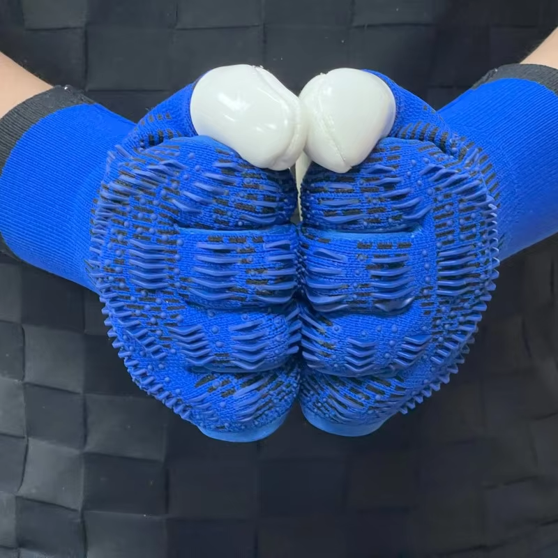 Best-Goalkeeper Professional Latex Football Gloves Breathable Nylon Buckle Anti-Slip Anti-Fall Negative Cut Training Outdoor,Спортивные мероприятия Blue Arc