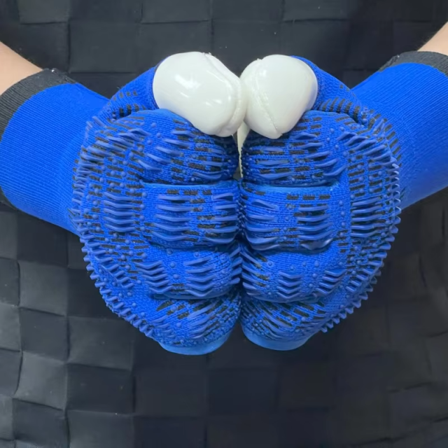 Best-Goalkeeper Professional Latex Football Gloves Breathable Nylon Buckle Anti-Slip Anti-Fall Negative Cut Training Outdoor,Спортивные мероприятия Blue Arc