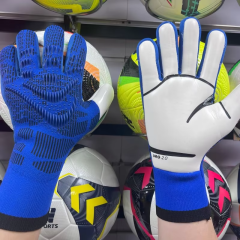 Best-Goalkeeper Professional Latex Football Gloves Breathable Nylon Buckle Anti-Slip Anti-Fall Negative Cut Training Outdoor,Спортивные мероприятия Blue Arc