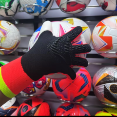 Best-Goalkeeper Professional Latex Sports Football Gloves Breathable Nylon Buckle Anti-Slip Anti-Fall Outdoor Training Made,Blue Arc Sports