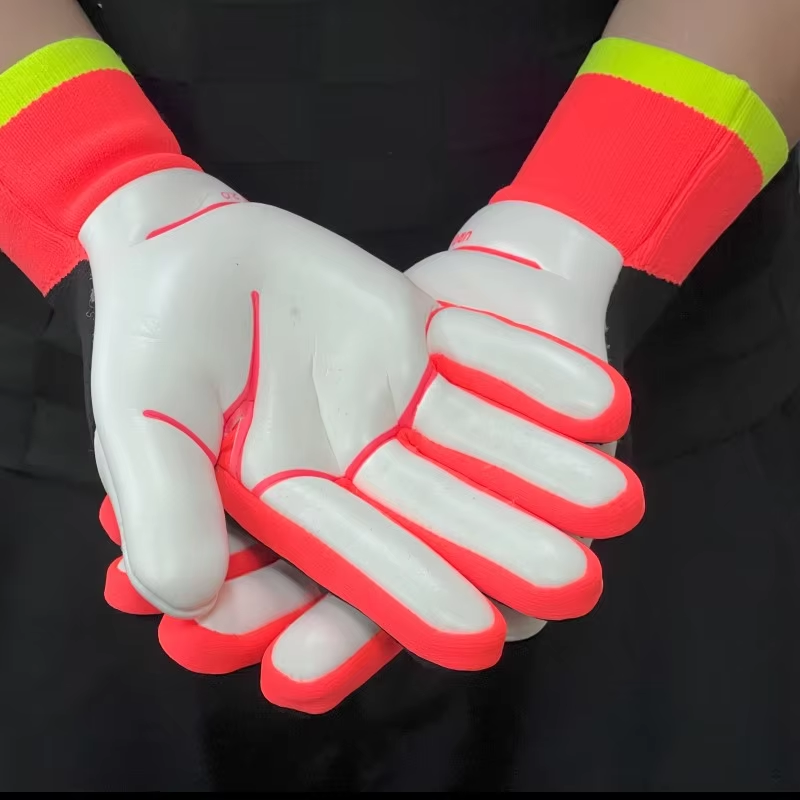 Best-Goalkeeper Professional Latex Sports Football Gloves Breathable Nylon Buckle Anti-Slip Anti-Fall Outdoor Training Made,Blue Arc Sports