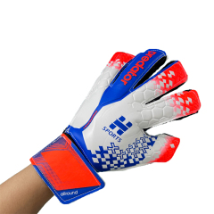 Best Quality Customizable Gaelic Football Gloves New PU Leather Latex Goalkeeper Protection Outdoor Sports Training Guanti,Blue Arc Sports