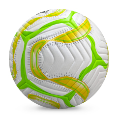 High Quality Customized PU Foam Leather Football Ball Size 5-Most Popular Design for Sports Matches Training,Blue Arc Sport