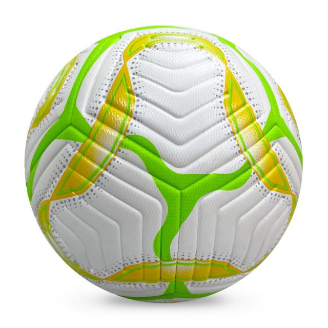 High Quality Customized PU Foam Leather Football Ball Size 5-Most Popular Design for Sports Matches Training,Blue Arc Sport