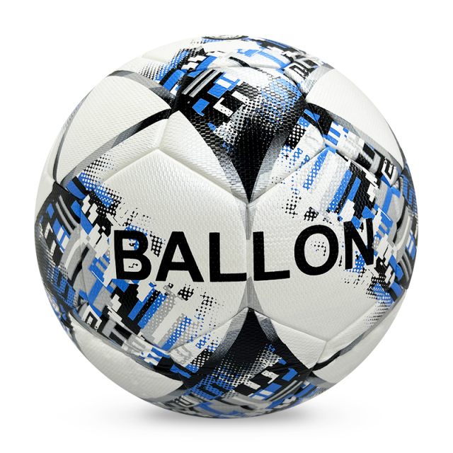 Factory Wholesale High Quality Original Standard Size 5 PU Soccer Ball/ Football for Sports Training and Official Matches,Спортивные мероприятия Blue Arc
