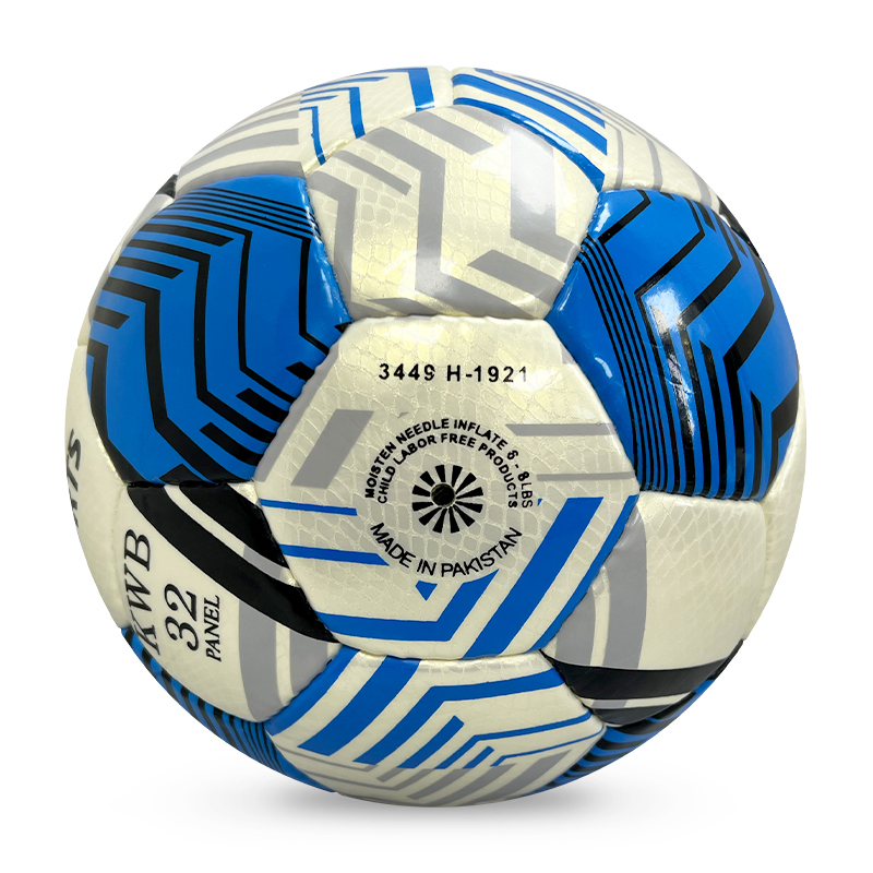 2024 High Quality Customizable Logo Soccer Ball New Fashion Hand-Stitched Football Size 4/5 Sports Match Made from PU Leather,Blue Arc Sports