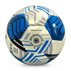 2024 High Quality Customizable Logo Soccer Ball New Fashion Hand-Stitched Football Size 4/5 Sports Match Made from PU Leather,Blue Arc Sports