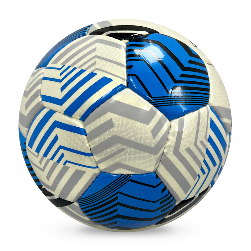 2024 High Quality Customizable Logo Soccer Ball New Fashion Hand-Stitched Football Size 4/5 Sports Match Made from PU Leather,Blue Arc Sports