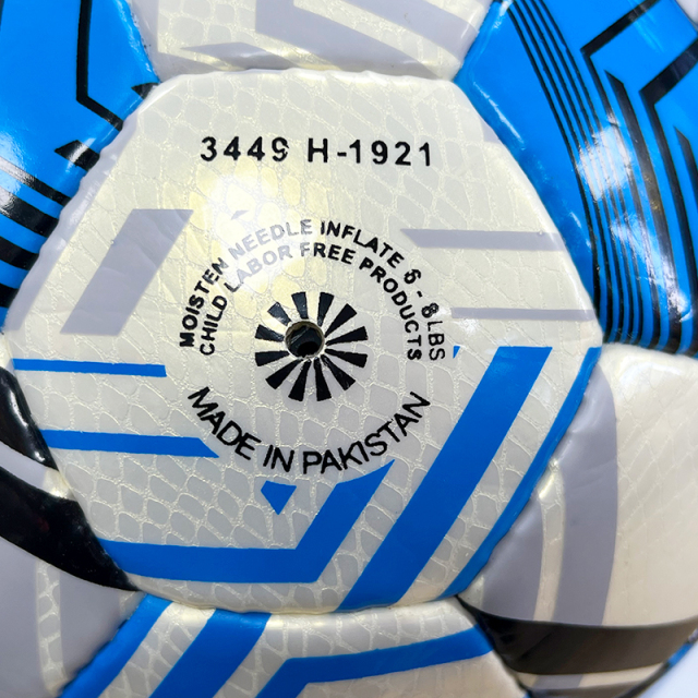 2024 High Quality Customizable Logo Soccer Ball New Fashion Hand-Stitched Football Size 4/5 Sports Match Made from PU Leather,Blue Arc Sports
