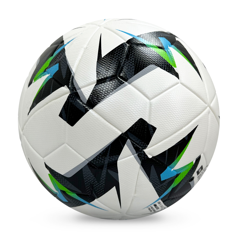 Manufacturer wholesale PU hot melt adhesive professional training football, size 5, 4, custom identification, price discount,Blue Arc Sports