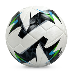 Manufacturer wholesale PU hot melt adhesive professional training football, size 5, 4, custom identification, price discount,Blue Arc Sports