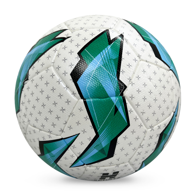 Factory Wholesale High Quality Original Standard Size 5 PU Soccer Ball/ Football for Sports Training and Official Matches,Blue Arc Sport
