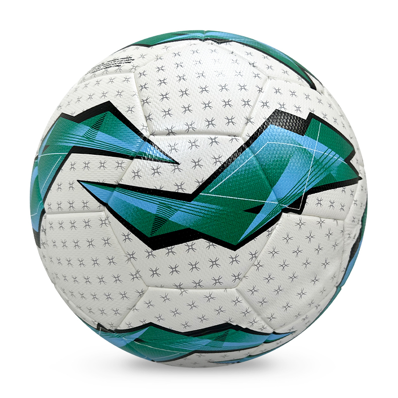 Factory Wholesale High Quality Original Standard Size 5 PU Soccer Ball/ Football for Sports Training and Official Matches,Blue Arc Sport