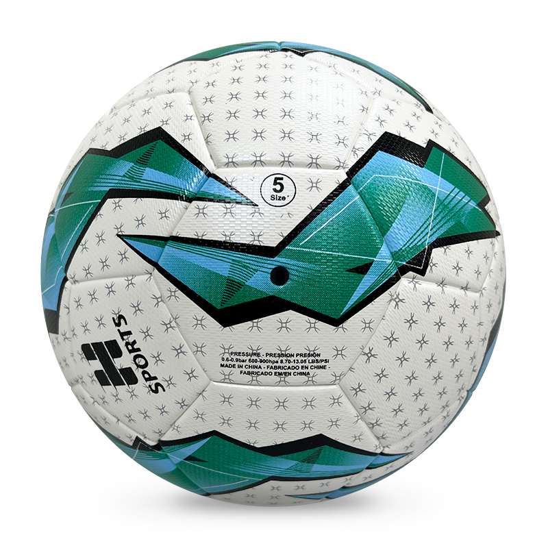 Factory Wholesale High Quality Original Standard Size 5 PU Soccer Ball/ Football for Sports Training and Official Matches,Blue Arc Sport