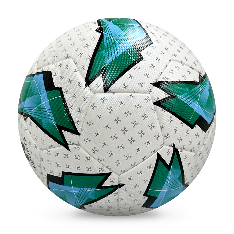 Factory Wholesale High Quality Original Standard Size 5 PU Soccer Ball/ Football for Sports Training and Official Matches,Blue Arc Sport