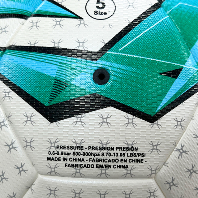 Factory Wholesale High Quality Original Standard Size 5 PU Soccer Ball/ Football for Sports Training and Official Matches,Blue Arc Sport