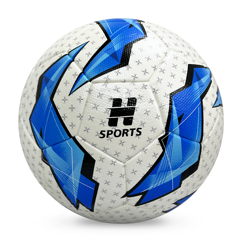 Manufacturer wholesale PU hot melt adhesive professional training football, size 5, 4, custom identification, price discount,Blue Arc Sports