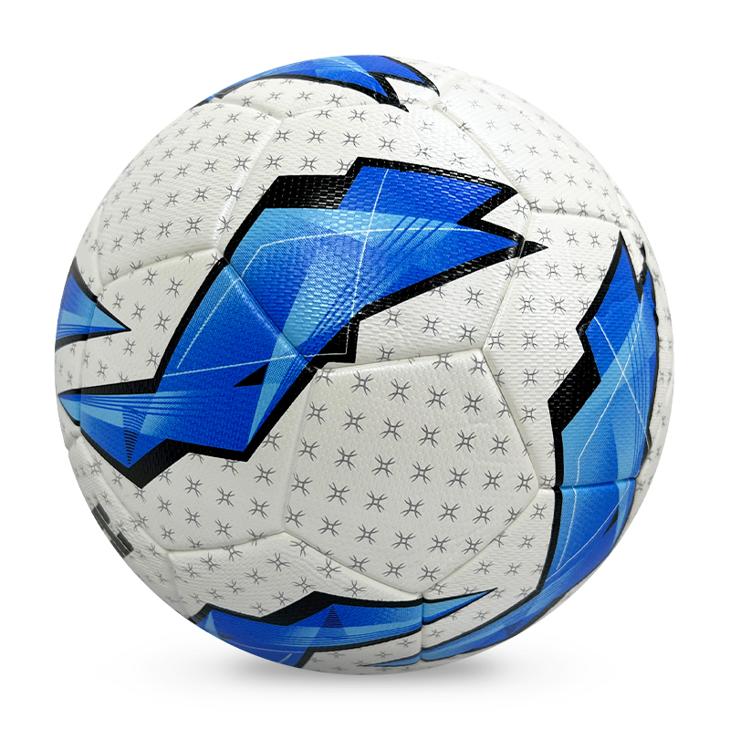 Manufacturer wholesale PU hot melt adhesive professional training football, size 5, 4, custom identification, price discount,Blue Arc Sports