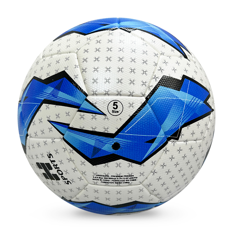 Manufacturer wholesale PU hot melt adhesive professional training football, size 5, 4, custom identification, price discount,Blue Arc Sports