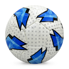 Manufacturer wholesale PU hot melt adhesive professional training football, size 5, 4, custom identification, price discount,Blue Arc Sports