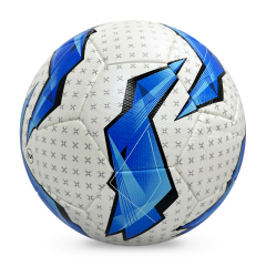 Manufacturer wholesale PU hot melt adhesive professional training football, size 5, 4, custom identification, price discount,Blue Arc Sports