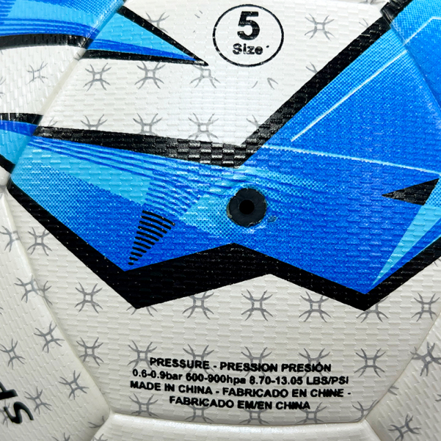 Manufacturer wholesale PU hot melt adhesive professional training football, size 5, 4, custom identification, price discount,Blue Arc Sports