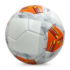 2024 High Quality Customized PU Foam Leather Football Ball Size 5-Most Popular Design for Sports Matches Training,Blue Arc Sports
