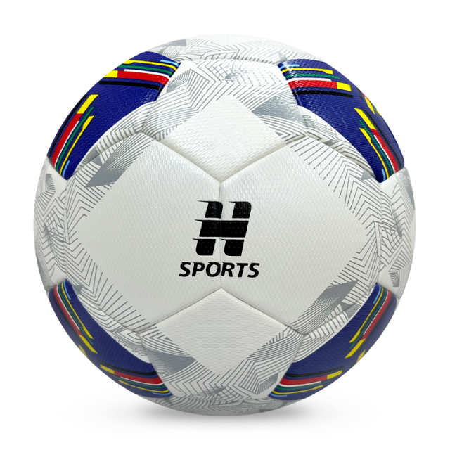 Factory Wholesale High Quality Original Standard Size 5 PU Soccer Ball/ Football for Sports Training and Official Matches,Blue Arc Sport