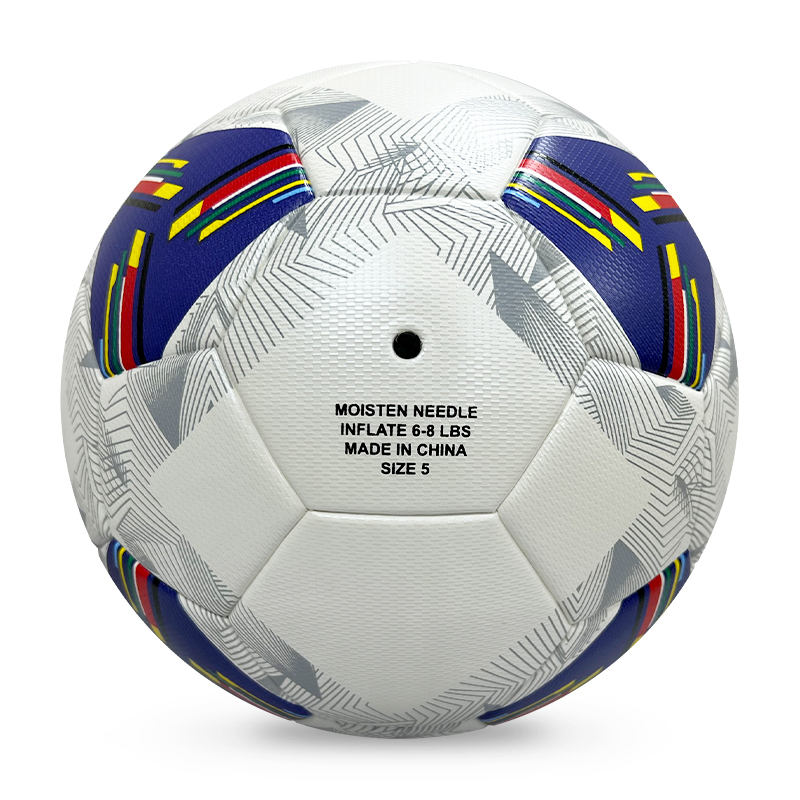 Factory Wholesale High Quality Original Standard Size 5 PU Soccer Ball/ Football for Sports Training and Official Matches,Blue Arc Sport