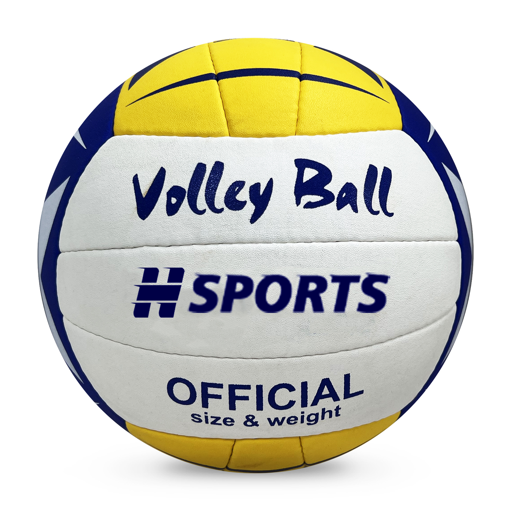 Direct Manufacturer's Customizable Size 4 Hand-Sewn Seamless Leather Volleyball Indoor/Outdoor Use Fibre Material Quality Balls,Blue Arc Sports