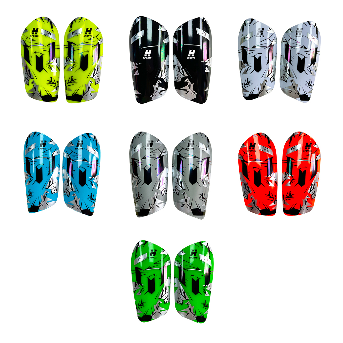 Customizable Adult Football Leg Guards Knee Pads Plastic Sports Inserts Student Outdoor Competition Training Made Durable EVA,Blue Arc Sport