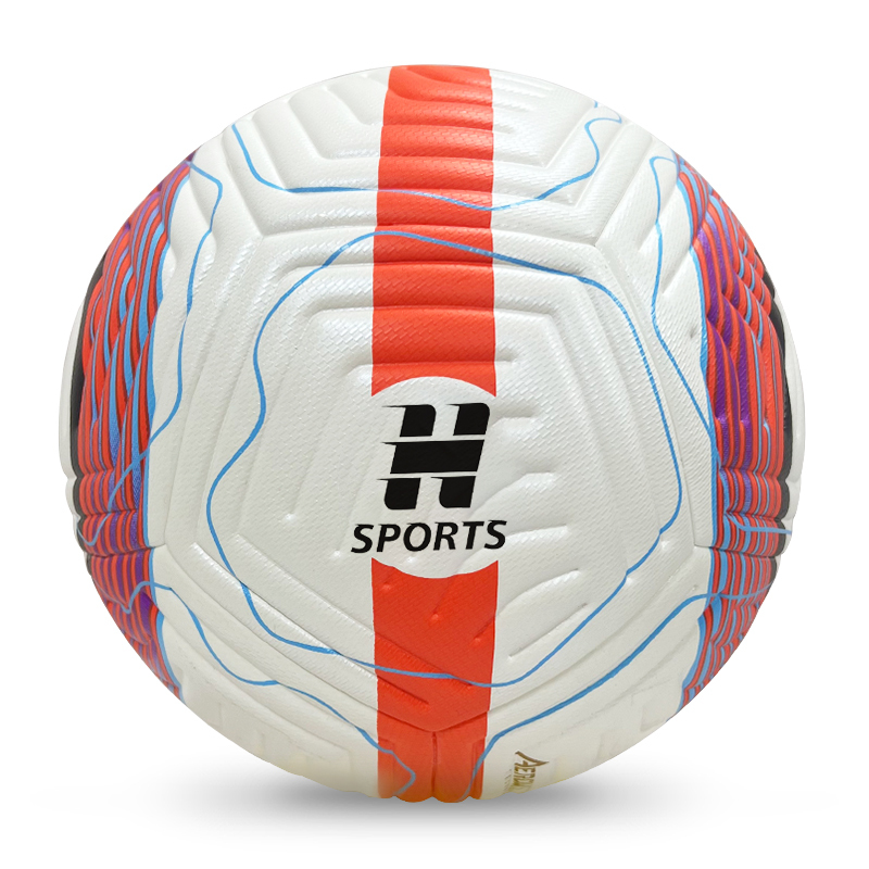 2025 High Quality Custom Logo Soccer Ball New Fashion Size 5 Football for Game Made From PU Material,Blue Arc Sports