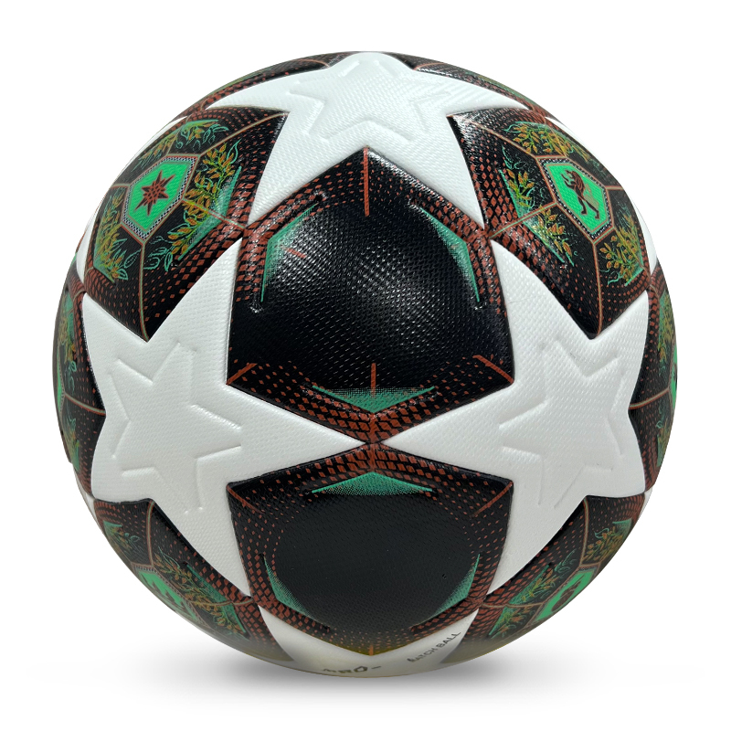 2025 High Quality Custom Logo Soccer Ball New Fashion Size 5 Football for Game Made From PU Material,Blue Arc Sport