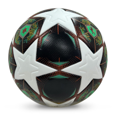 2025 High Quality Custom Logo Soccer Ball New Fashion Size 5 Football for Game Made From PU Material,Blue Arc Sport